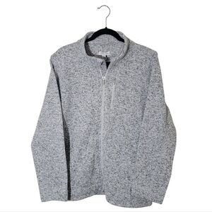 Calvin Klein Women's Gray Full Zip Jacket, XL